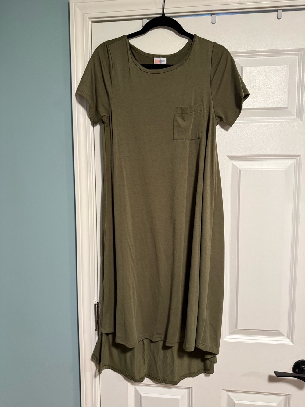 10 Items for $20: Olive Green Short Sleeve Swing Dress